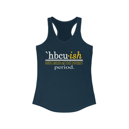 North Carolina A&T HBCUish Women's Ideal Racerback Tank