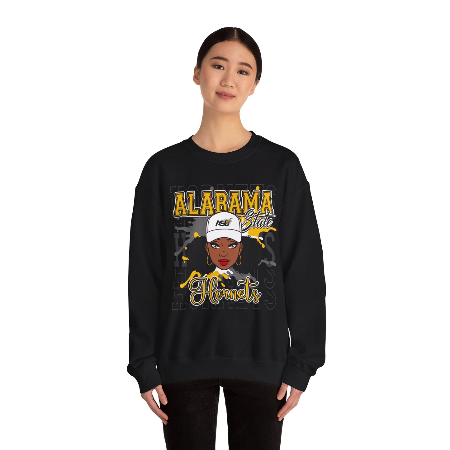 ASU Hornets: Alabama State University Hornets Unisex Heavy Blend™ Crewneck Sweatshirt