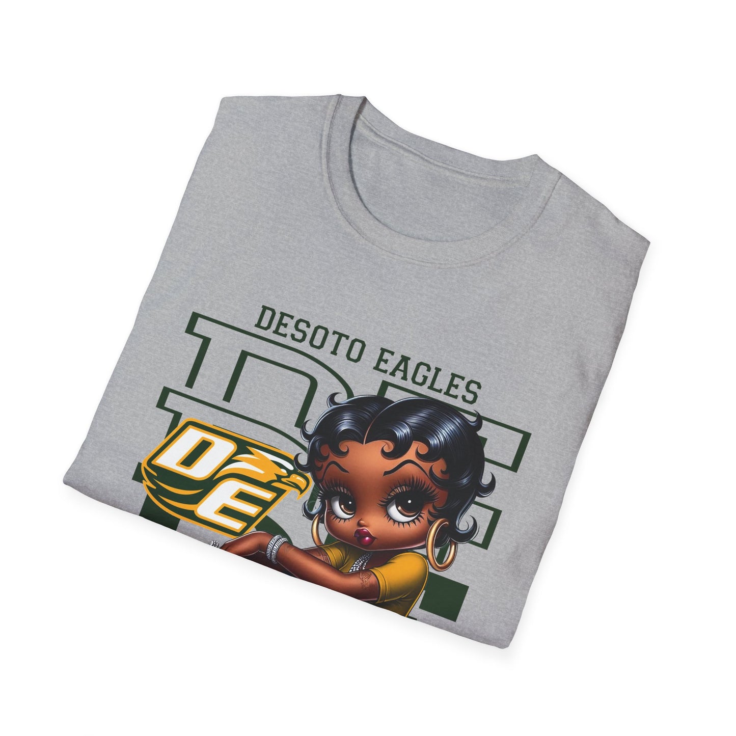 DHS Eagles Desoto Eagles Football Betty Boop Unisex Softstyle T-Shirt