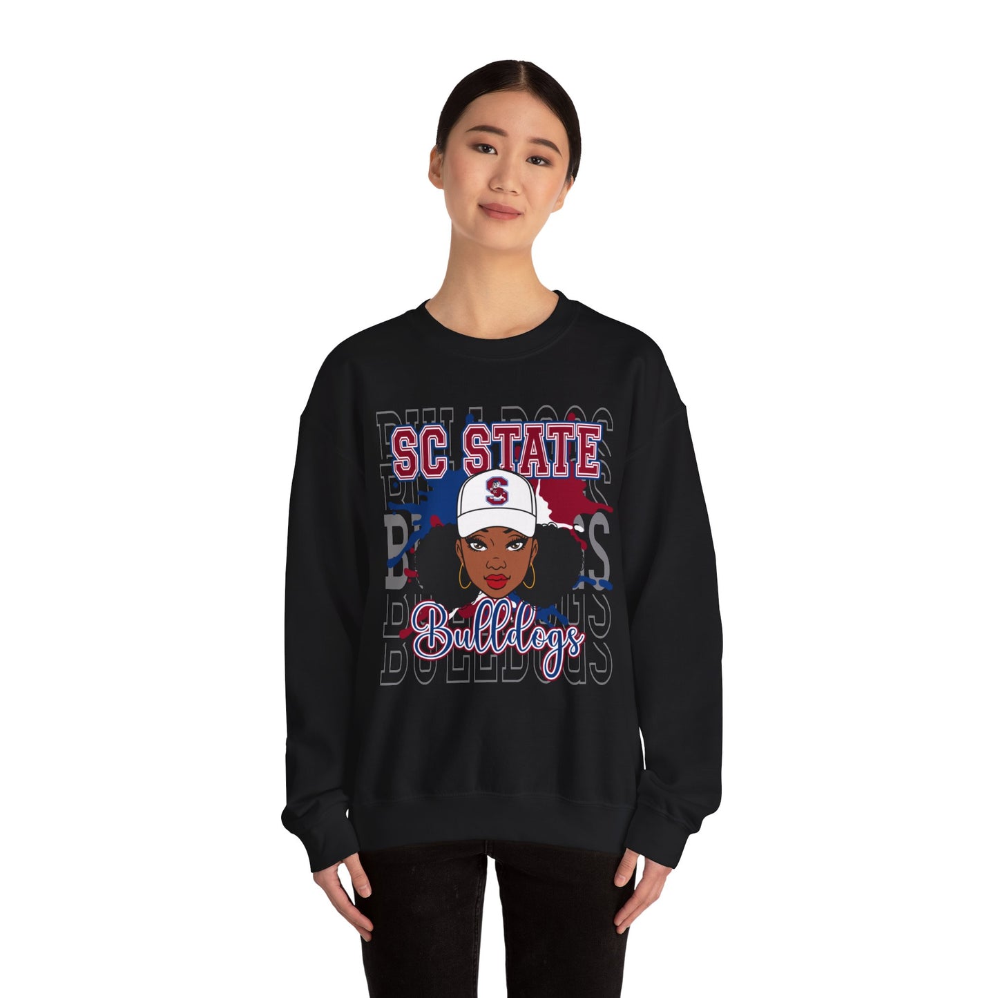 SC State Bulldogs: South Carolina State Bulldogs and Lady Bulldogs  Unisex Heavy Blend™ Crewneck Sweatshirt