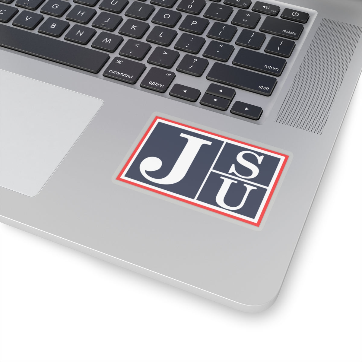 JSU Tigers: Block Jackson State University Red Trim Kiss-Cut Stickers