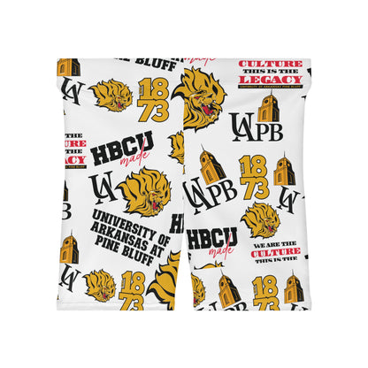 UAPB Golden Lions HBCU Women's Biker Shorts U of Arkansas at Pine Bluff gift for student and alumni