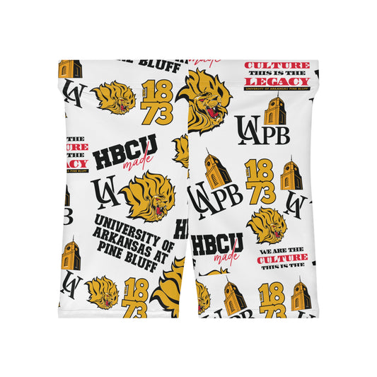UAPB Golden Lions HBCU Women's Biker Shorts U of Arkansas at Pine Bluff gift for student and alumni