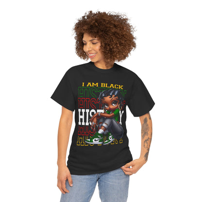 T-Shirt Betty Boop I am Black History - Unisex