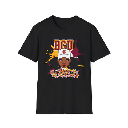 BCU Wildcats: Bethune Cookman University Wildcats Unisex Softstyle T-Shirt