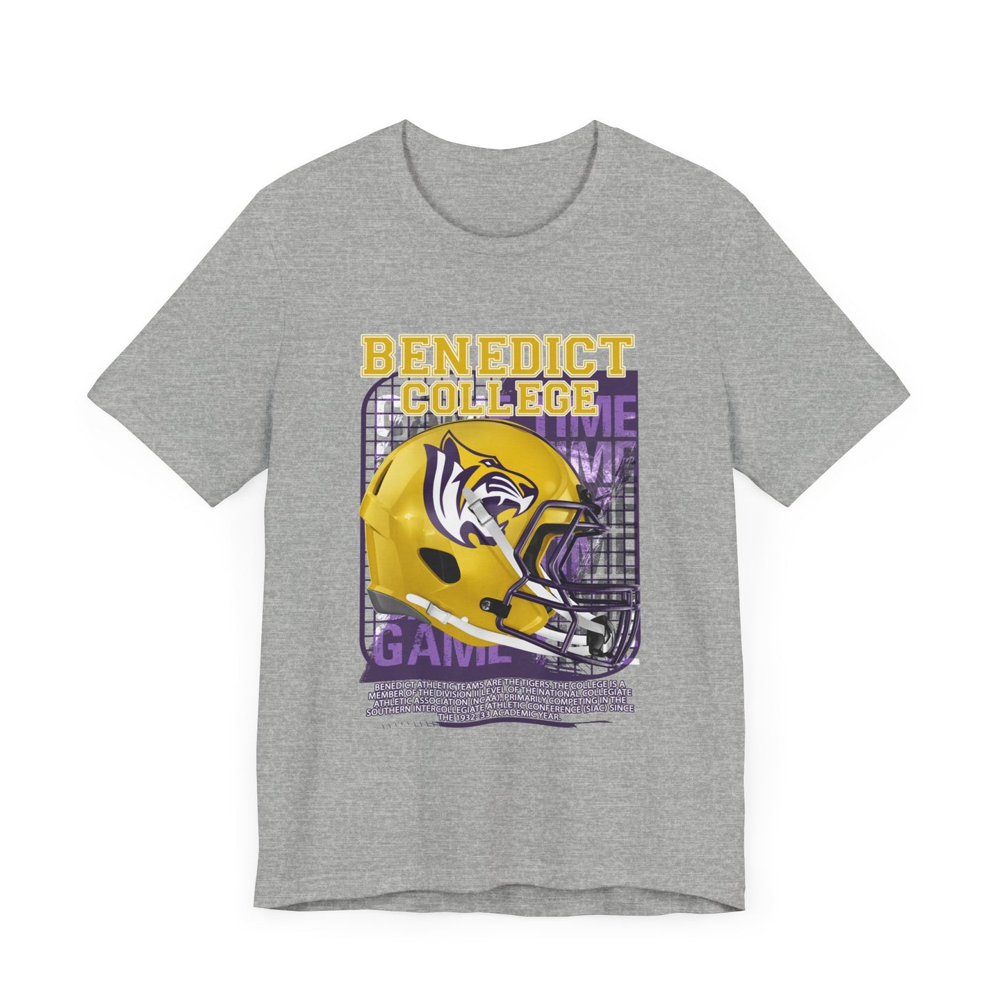 BC Tigers: Benedict College Tiger Football - Unisex Jersey Short Sleeve Tee Express Delivery available