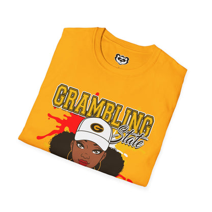 GSU Tigers: Grambling State Tigers Girl Unisex Softstyle T-Shirt Gift for Student and Alumni