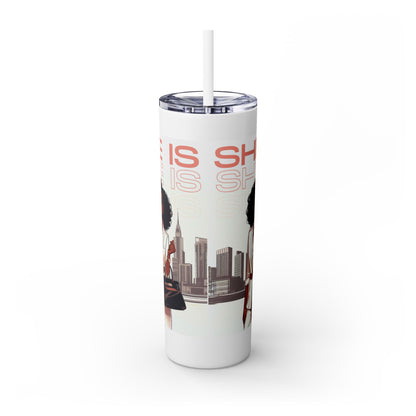 Beautiful Me Representation Matters Skinny Tumbler with Straw, 20oz