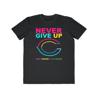 Chicago Bears  Never Give Up Cancer Awareness Tee