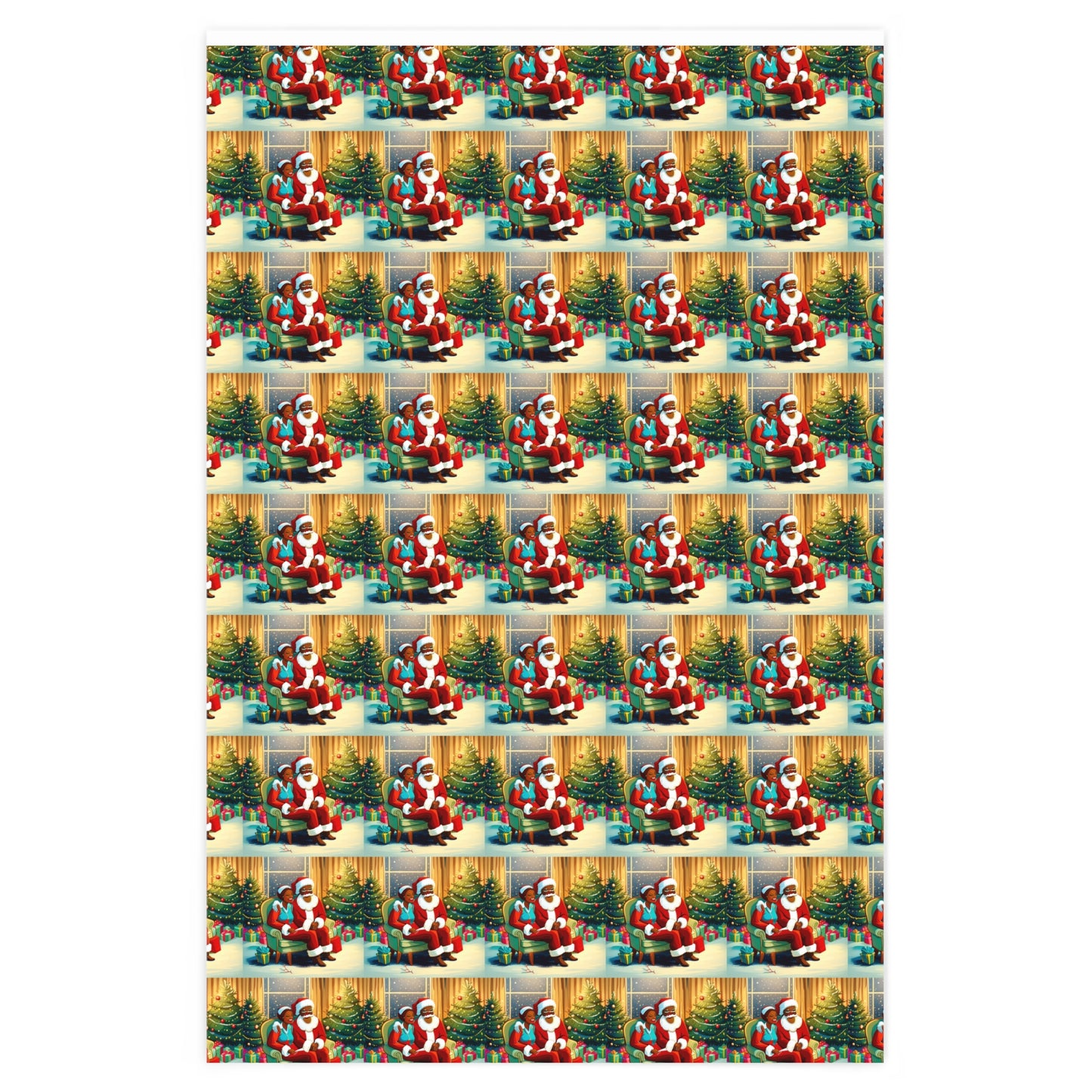 Representation Matters: Black Mrs. Claus and Santa Wrapping Paper