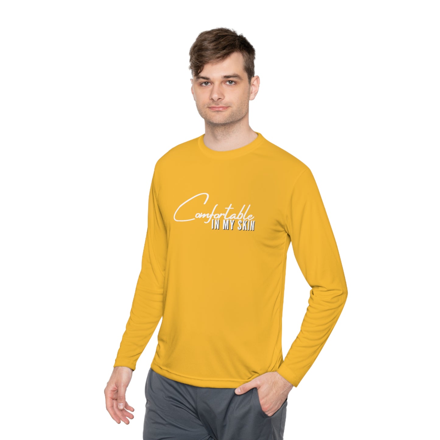 Comfortable in my Skin Unisex Lightweight Long Sleeve Tee