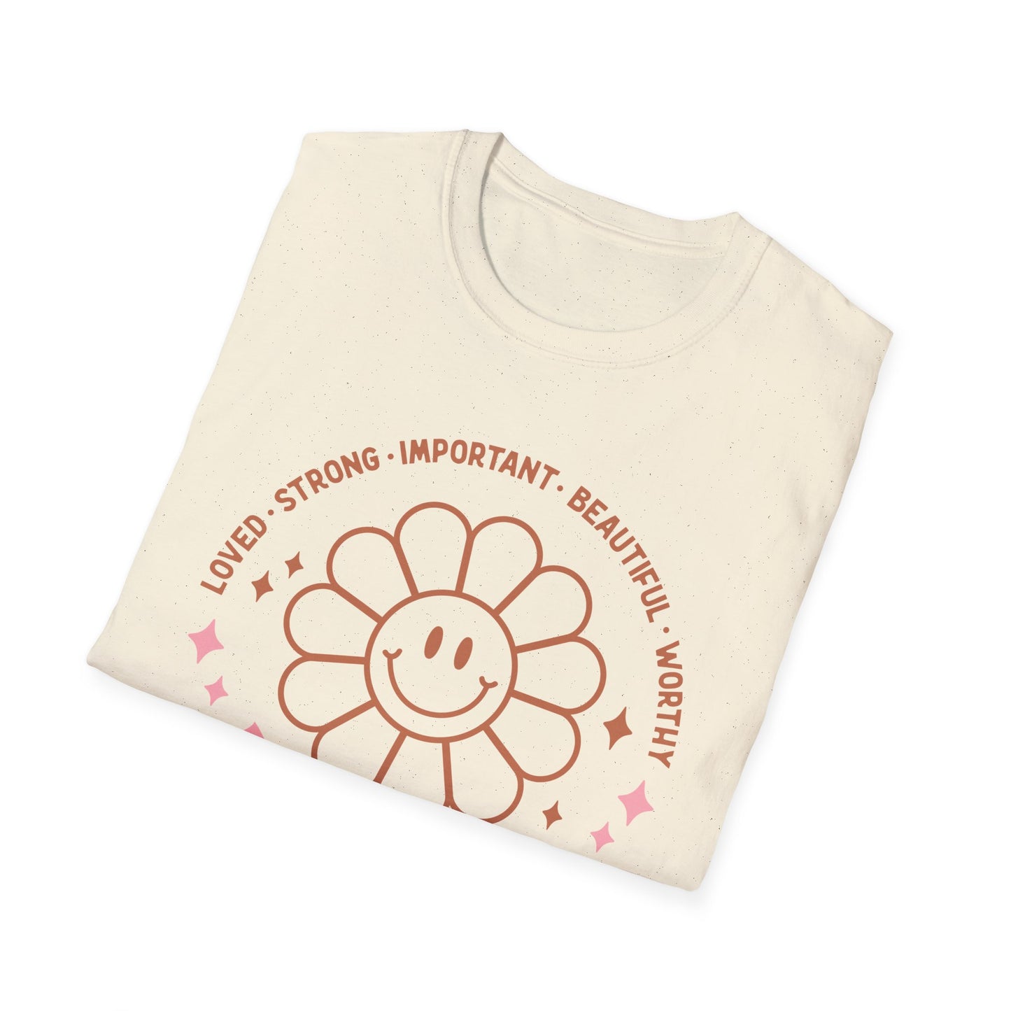 Mama Sunflower Happy Face Mother's Day Unisex Softstyle T-Shirt