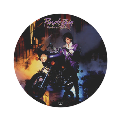 Prince Purple Rain Rug Round Rug