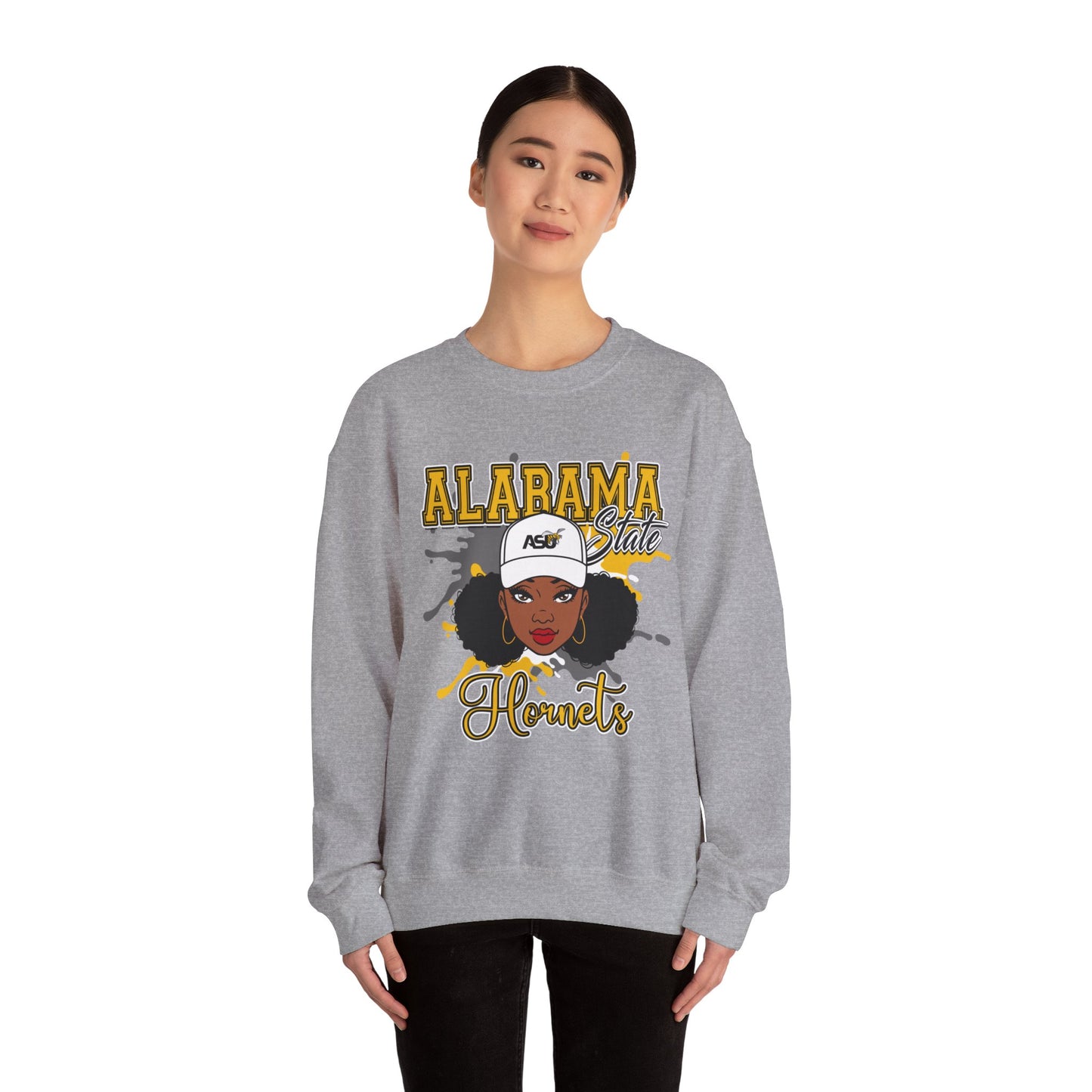 ASU Hornets: Alabama State University Hornets Unisex Heavy Blend™ Crewneck Sweatshirt