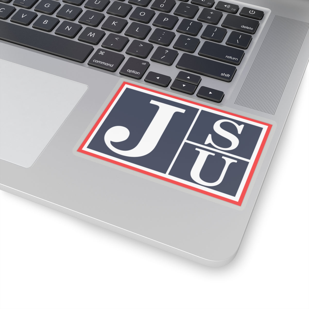 JSU Tigers: Block Jackson State University Red Trim Kiss-Cut Stickers