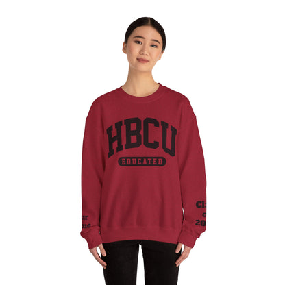 Custom Personalized HBCU Educated Unisex Heavy Blend™ Crewneck Sweatshirt gift for Students and Alumni