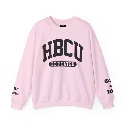 Custom Personalized HBCU Educated Unisex Heavy Blend™ Crewneck Sweatshirt gift for Students and Alumni