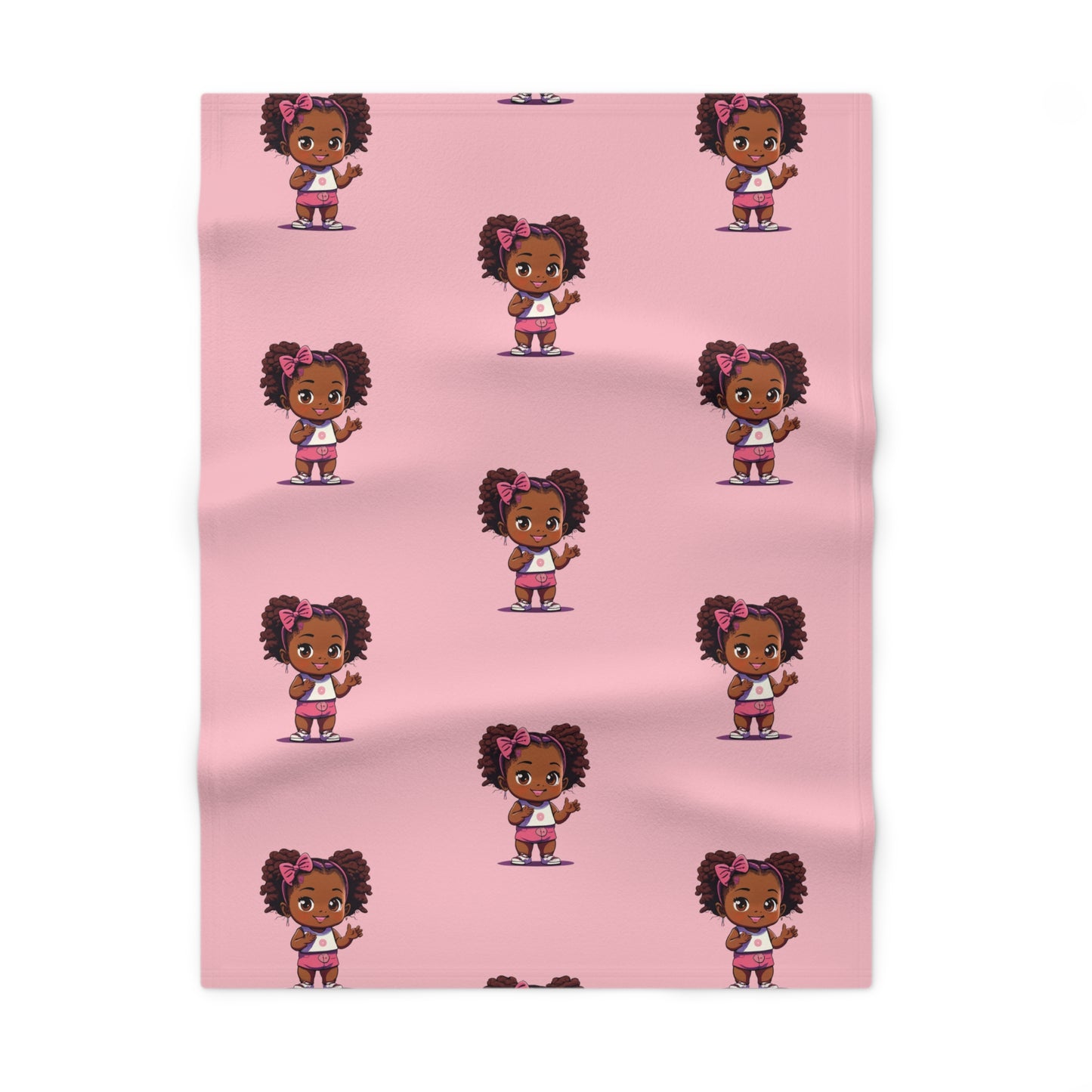 Cute Baby Girl Soft Fleece Baby Blanket