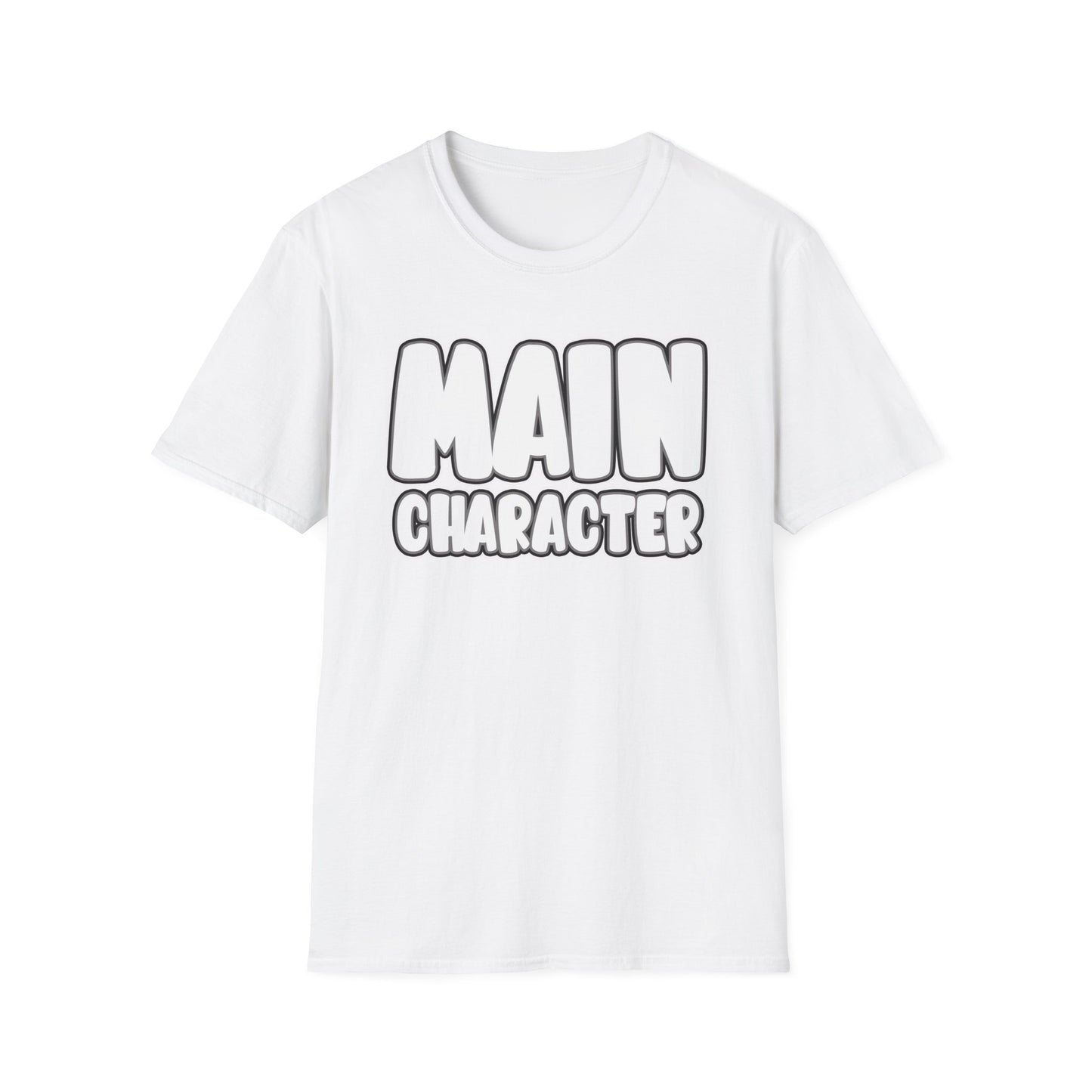 Main Character Shirt Inspirational Motivational Tee Gaming Funny Self-Love Self-Care Positivity T-Shirt for Empowerment & Daily Boost Unisex