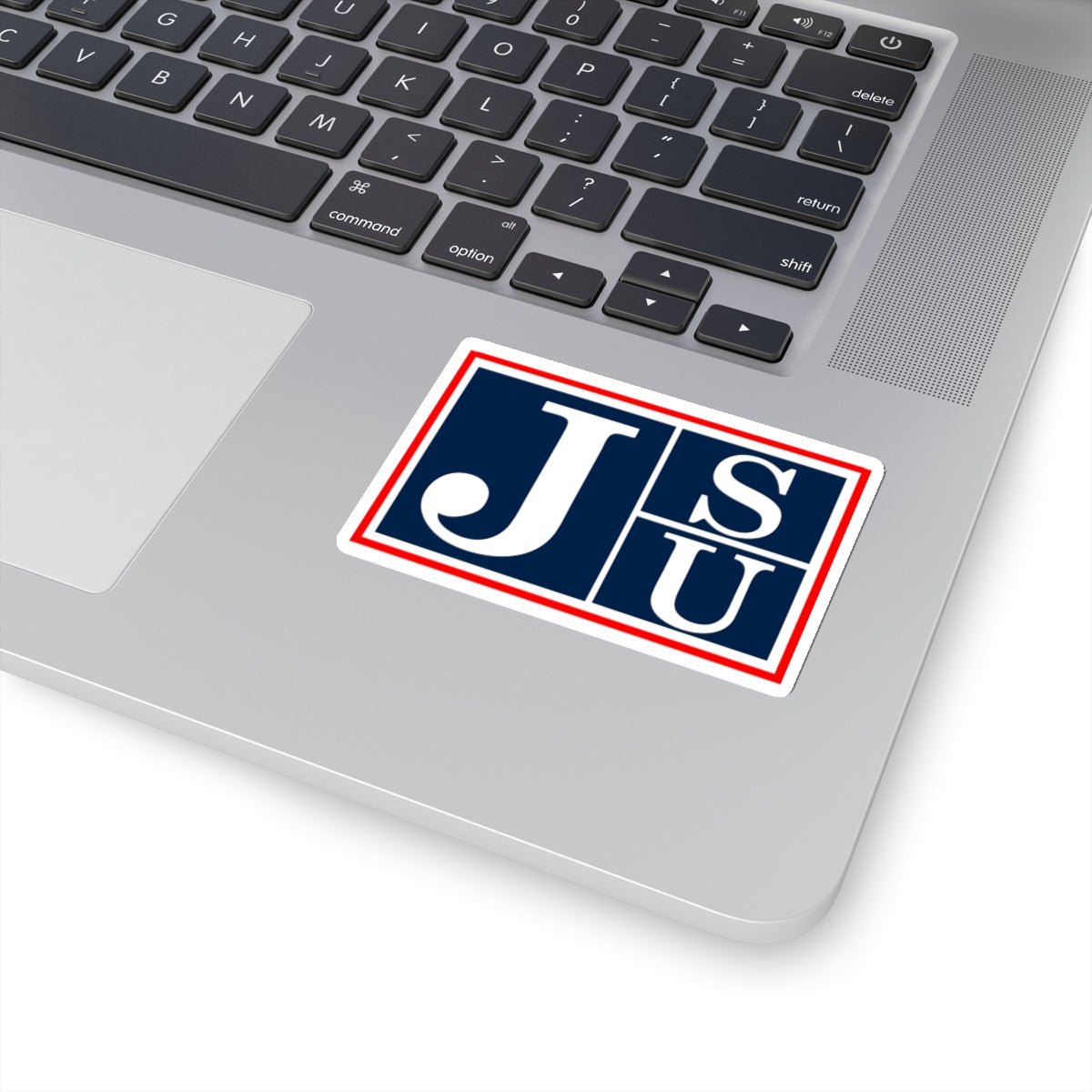 JSU Tigers: Block Jackson State University Red Trim Kiss-Cut Stickers