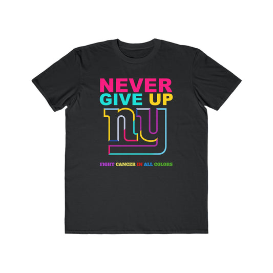 NewYork Giants  Never Give Up Cancer Awareness Tee