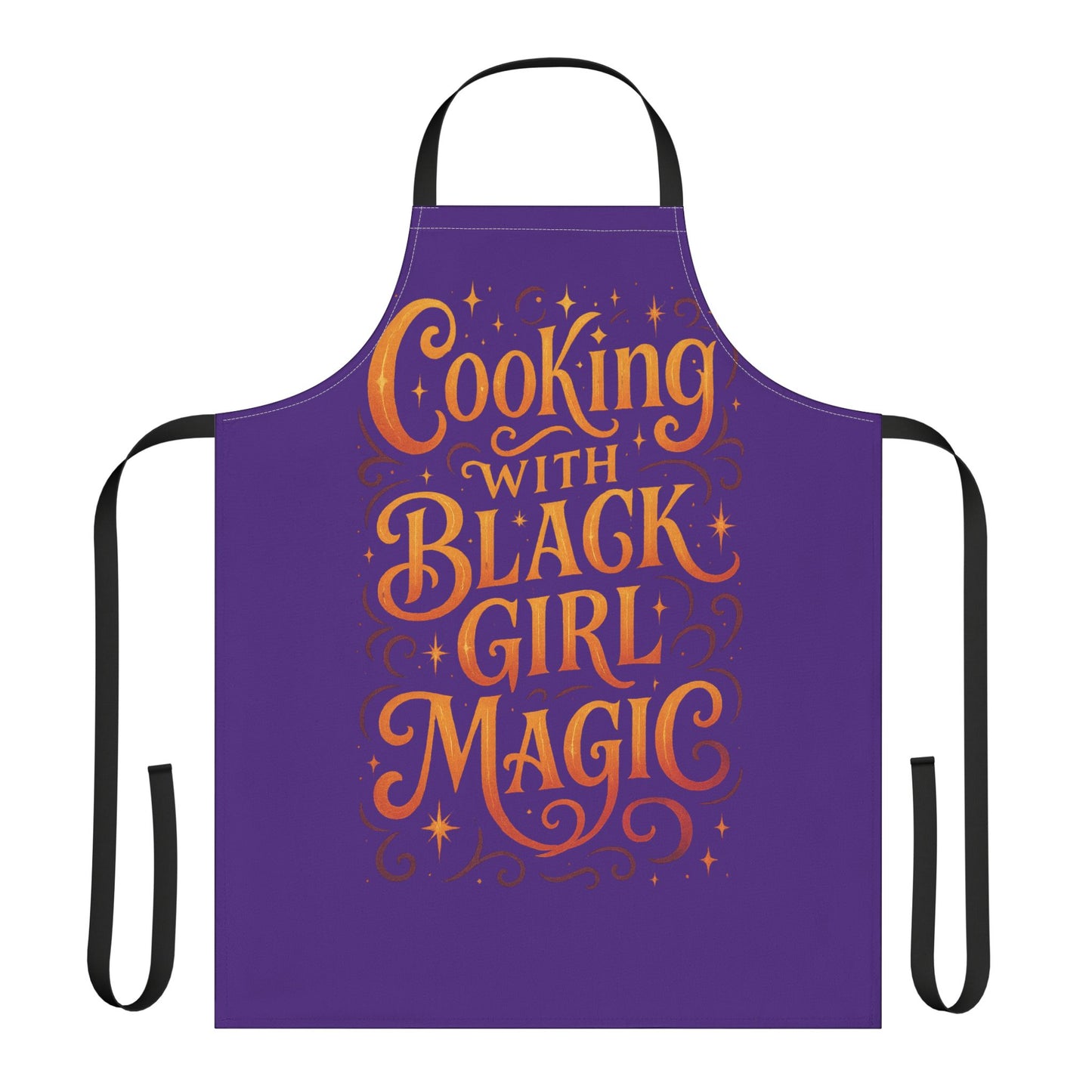 Purple Cooking Apron with Black Girl Magic, Fun Kitchen Gift, Cooking Apparel, Chef Gift, Culinary Inspiration