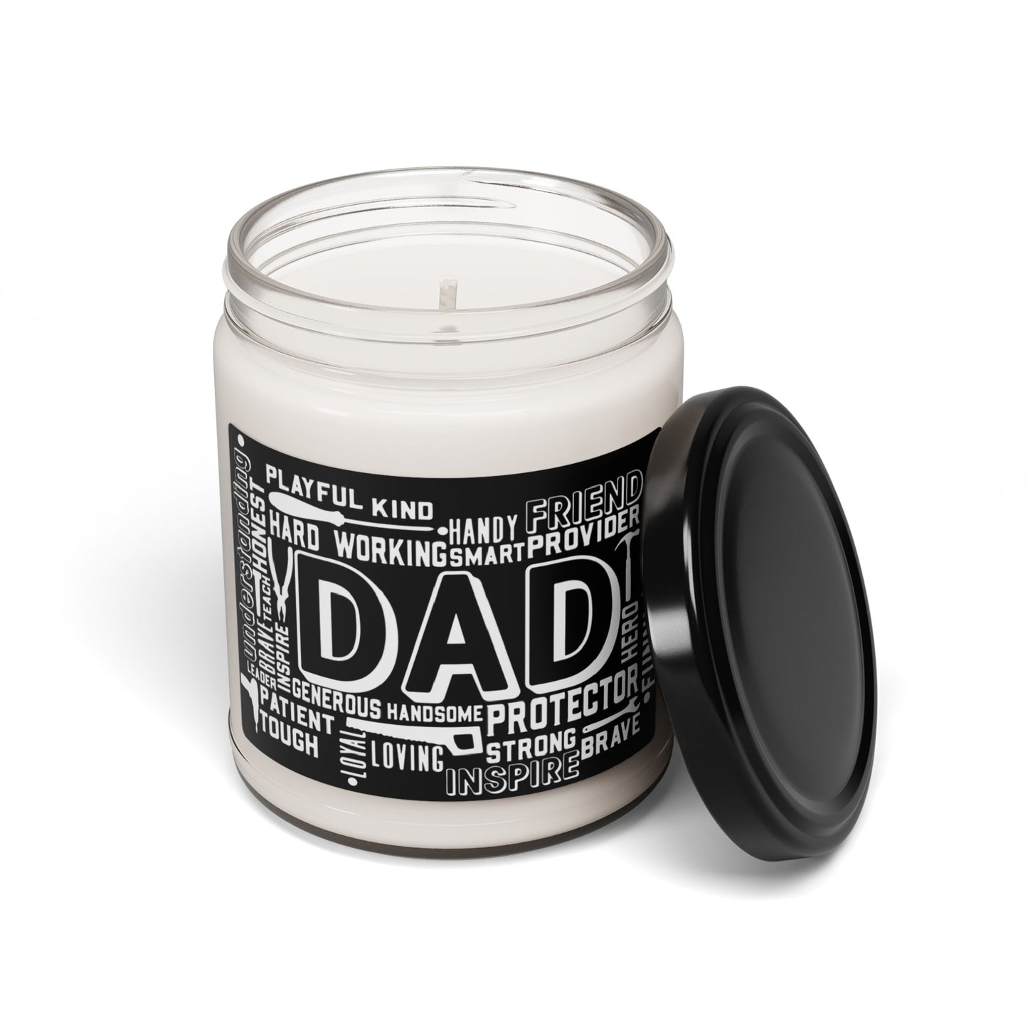 Modern Man Father's Day Dad Scented Soy Candle, 9oz Gift for Him