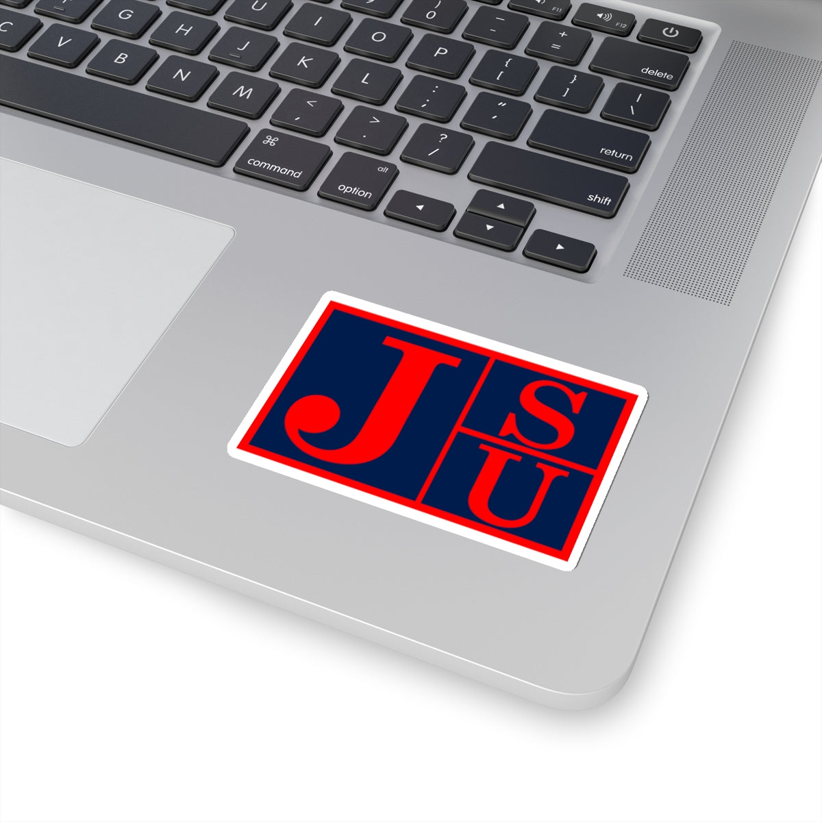 Red Trim Block JSU Tigers: Jackson State University Kiss-Cut Stickers