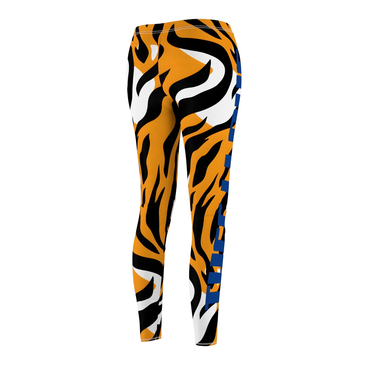 JSU THEE I Love Tiger Print Women's Cut & Sew Casual Leggings gift for Jackson State student and Alumni