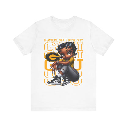 GSU Tigers: Grambling State University Sneakerhead Betty Boop Unisex Jersey Short Sleeve Tee Gift for Student and Alumni