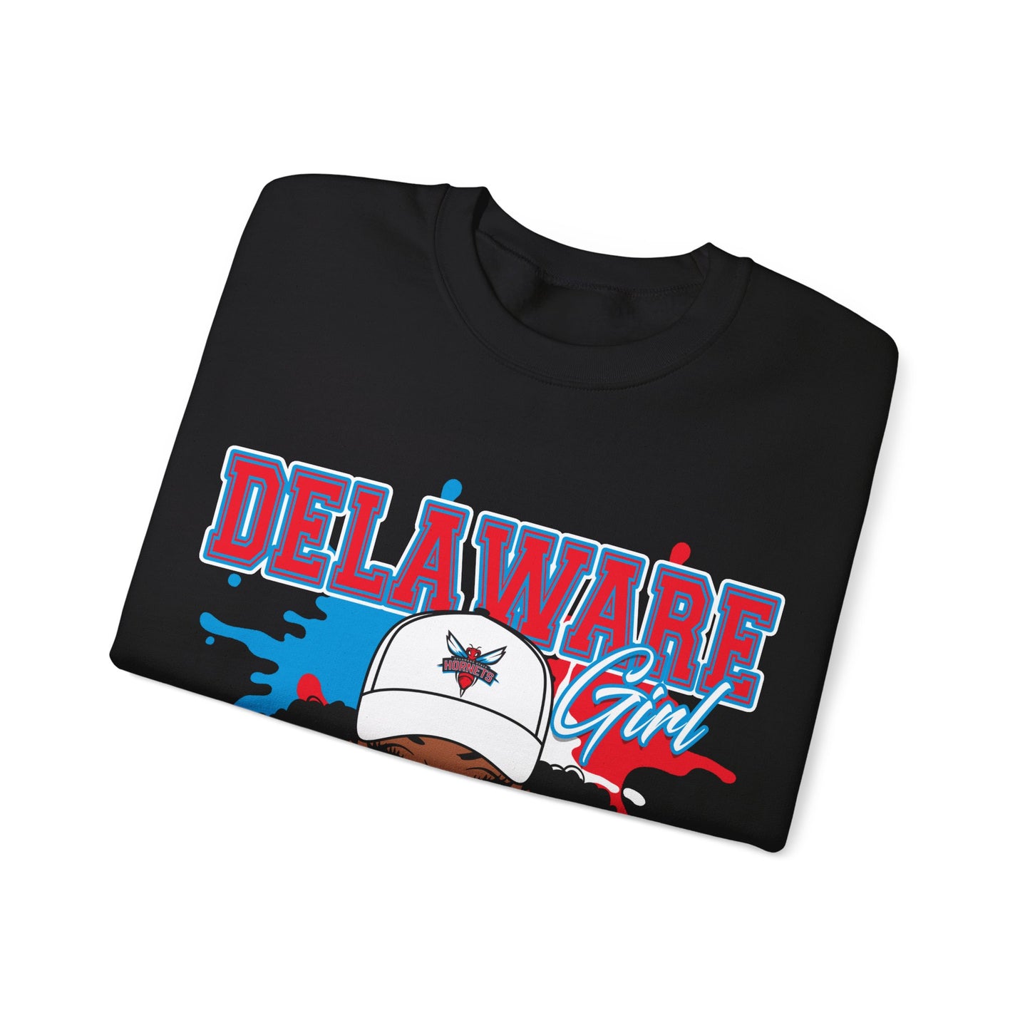 DS Hornets: Delaware State Hornets Unisex Heavy Blend™ Crewneck Sweatshirt