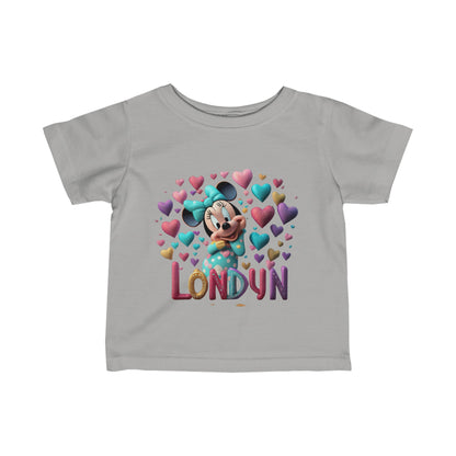 Custom Baby Girl Mouse Infant Tee