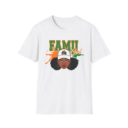 FAMU Rattlers: Florida AM University Girl Unisex Softstyle T-Shirt