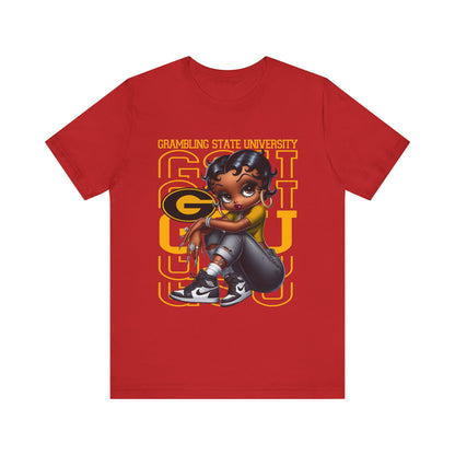 GSU Tigers: Grambling State University Sneakerhead Betty Boop Unisex Jersey Short Sleeve Tee Gift for Student and Alumni