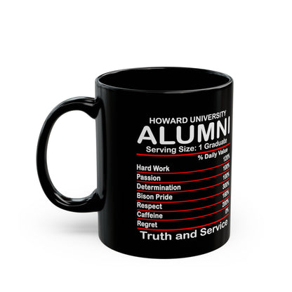 Howard U Alumni HBCU Black Mug (11oz)