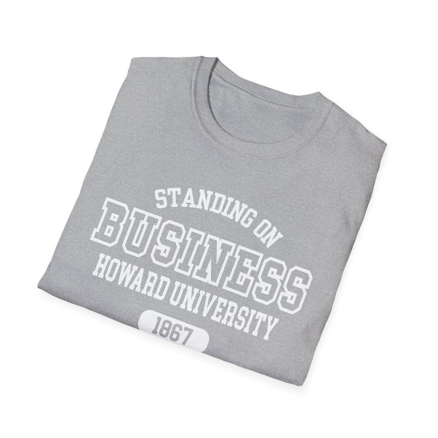 HU Bison: Howard University Standing on Business Unisex Softstyle T-Shirt