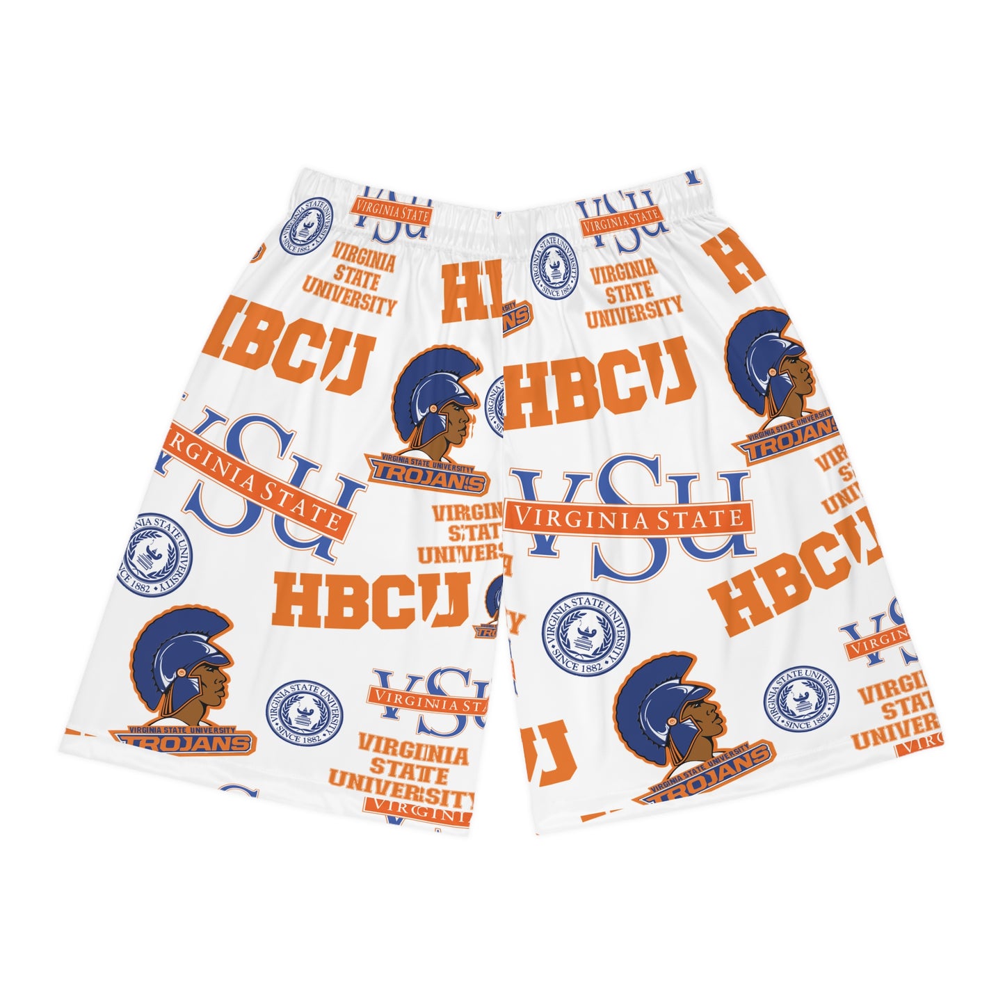 Virginia State U VSU Trojans HBCU Basketball Shorts