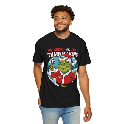 Grinch Thanksgiving T-Shirt — "The Grinch Who Stole Thanksgiving" Holiday Tee