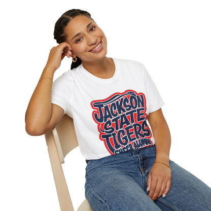 Stylish Jackson State Tigers Cheer Alumni T-Shirt, Unisex Tee, College Apparel, Game Day Wear, Fan Merchandise, Gift for Alumni
