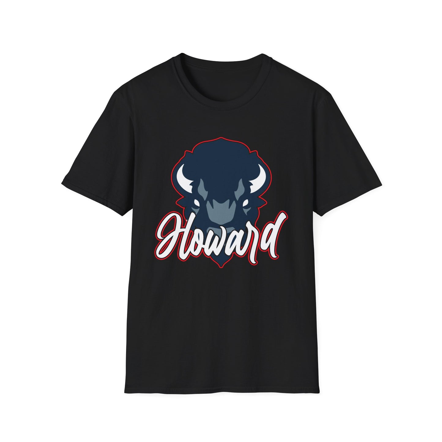 HU Bison: Howard University Bison Unisex Softstyle T-Shirt