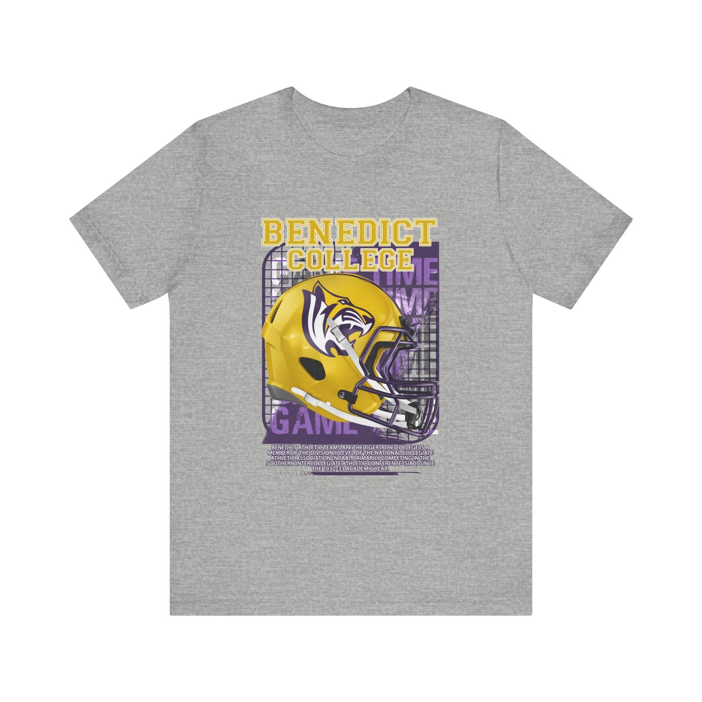 BC Tigers: Benedict College Tiger Football - Unisex Jersey Short Sleeve Tee Express Delivery available