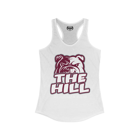 AAMU Bulldogs: Alabama A & M University The Hill Women's Ideal Racerback Tank Gift for Students and Alumni