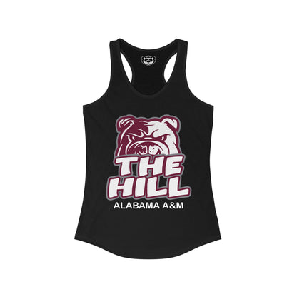 AAMU Bulldogs: Alabama A & M University The Hill Women's Ideal Racerback Tank Gift for Students and Alumni