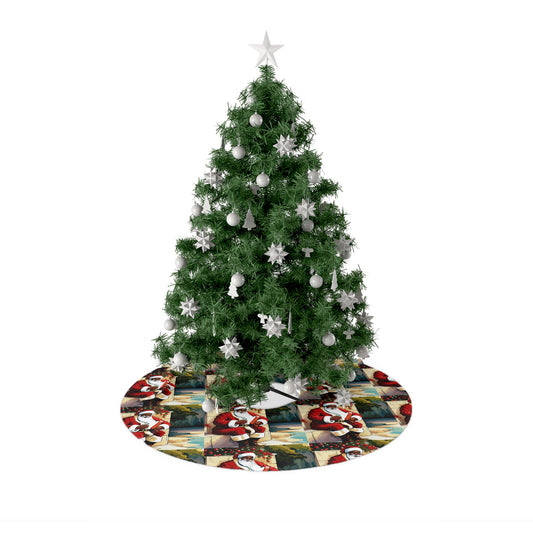 Representation Matters: Black Santa Christmas Tree Skirt