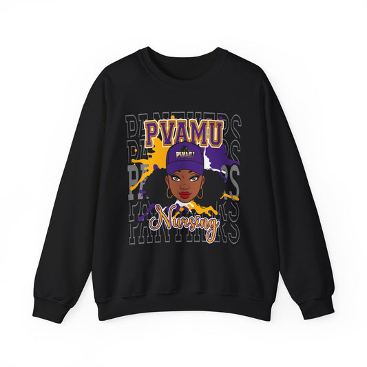 PVAMU Panthers: Prairie View AM Nursing Unisex Heavy Blend™ Crewneck Sweatshirt