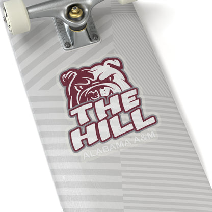 AAMU Bulldogs Sticker: Alabama A&M University Bulldogs the hill Grad Gift Kiss-Cut Stickers