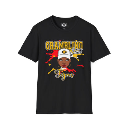 GSU Tigers: Grambling State Tigers Girl Unisex Softstyle T-Shirt Gift for Student and Alumni