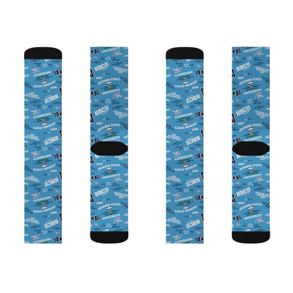 Sublimation Socks - JSU Sonic Boom of the South Design