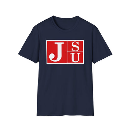 JSU Tigers Red Block Jackson State University Unisex Softstyle T-Shirt Graduation Alumni Gift