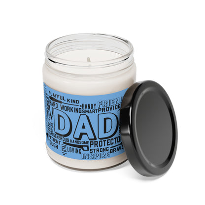 Doctor Blue Father's Day Dad Scented Soy Candle, 9oz Gift from her for him